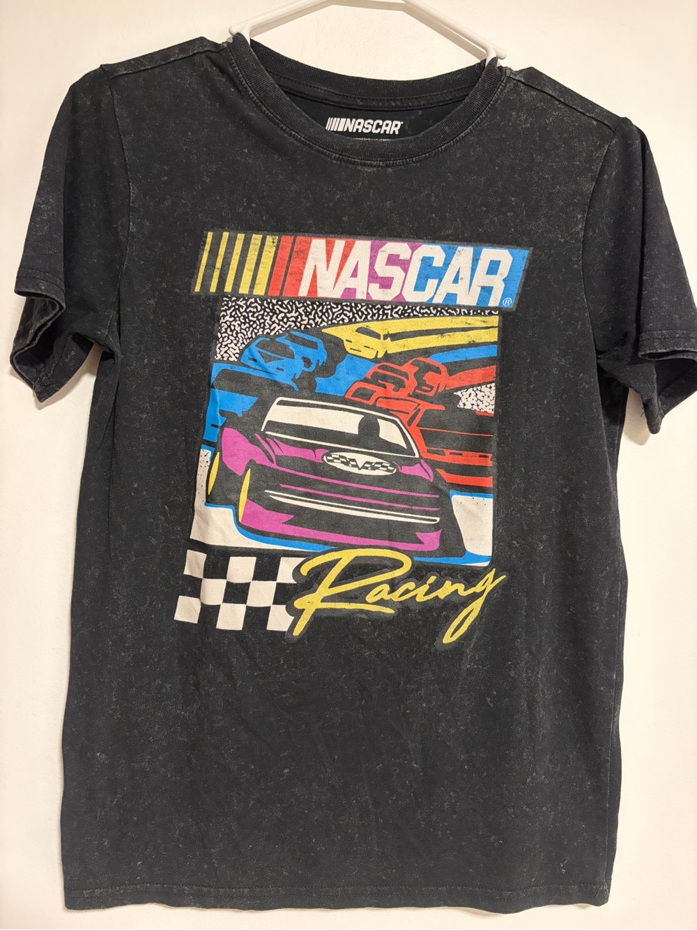 NASCAR Racing Graphic T-Shirt XL Black Short Sleeve